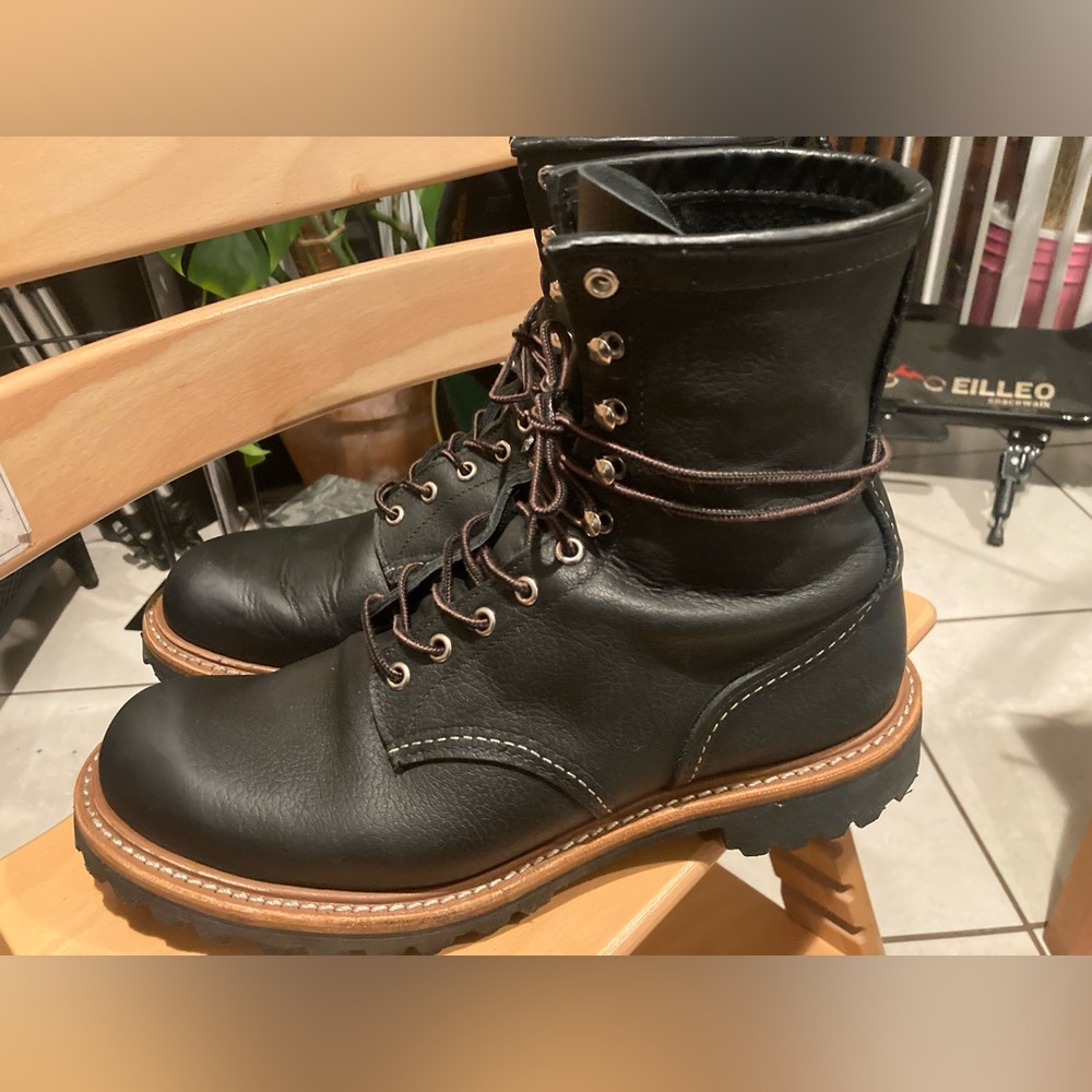 Red Wing Shoes Black Logger Boots #4501